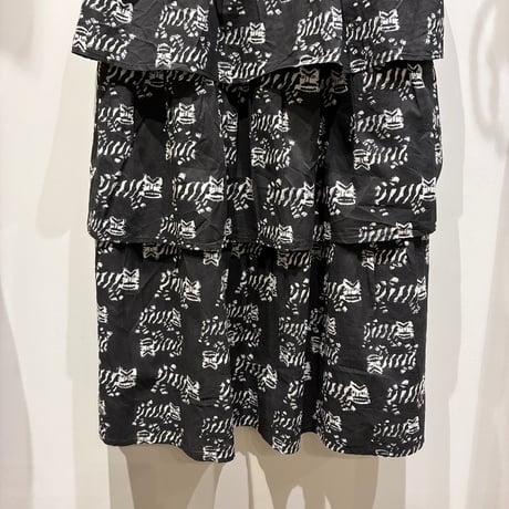 TIGRE BROCANTE （ティグルブロカンテ） Tigre Block Print Tiered Skirt（ティグロブロックプリントティアードスカート）