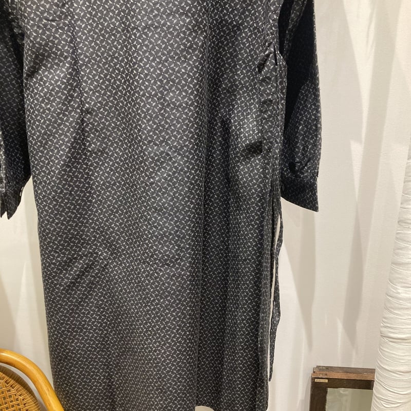 1930〜50's Antique French Black Work Dress(アンティー 1930〜50's Antique French Black Work Dress(アンティー