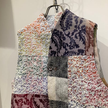 結 -yui-(ゆい） Patchwork Cutaway Vest（パッチワークカッタウェイベスト）/（YV-003-PS）