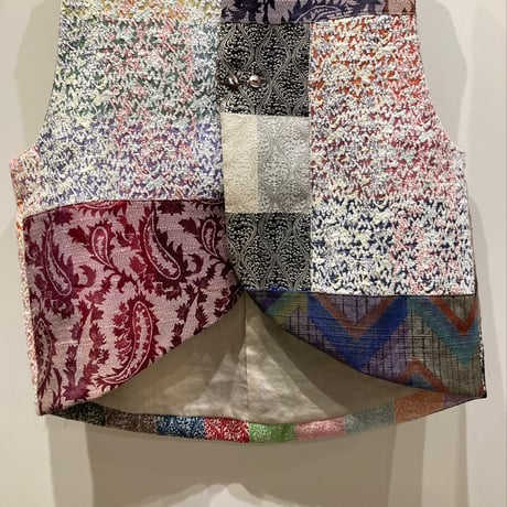結 -yui-(ゆい） Patchwork Cutaway Vest（パッチワークカッタウェイベスト）/（YV-003-PS）