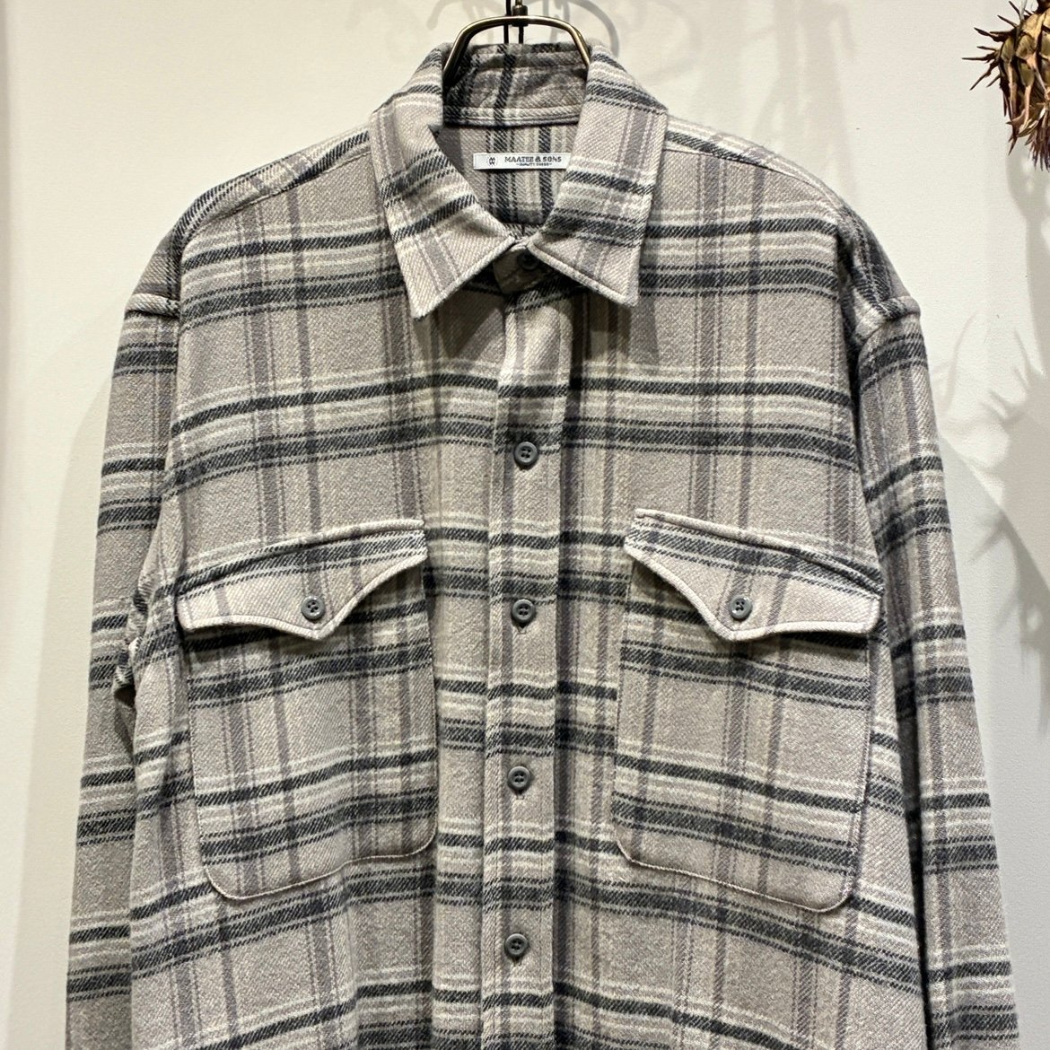 MAATEE&SONS (マーティーアンドサンズ) Cashemere Nel Shirt