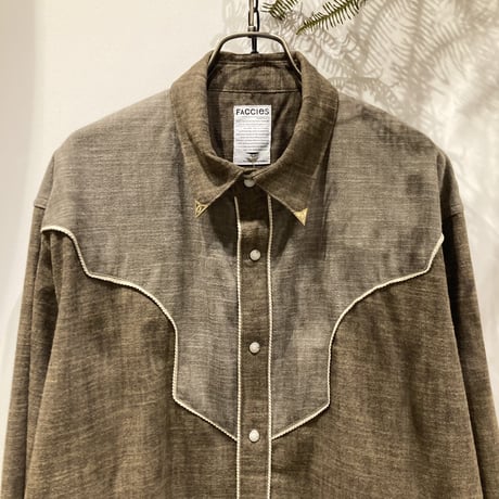 FACCIES（ファッチィーズ） Western Piping Shirt（ウエスタンパイピングシャツ）