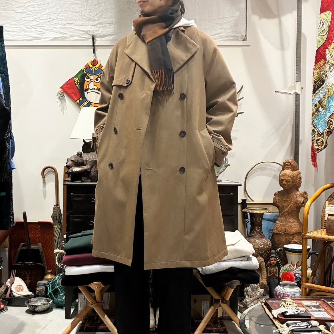 maatee&sons tim. ウールサージトレンチコート MAATEE&SONS (マーティーアンドサンズ) TRENCH (トレンチ/MT5303