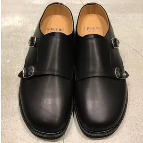 STOCK:NO（ストックナンバー）DM1901 / ダブルモンクスリッポン BLACK