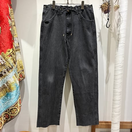 断捨離♻️リサイクル20awsacaiデニムドッキングコート2ブラック UNDERCOVER(アンダーカバー) TWIN PEAKSフォトパッチデニム