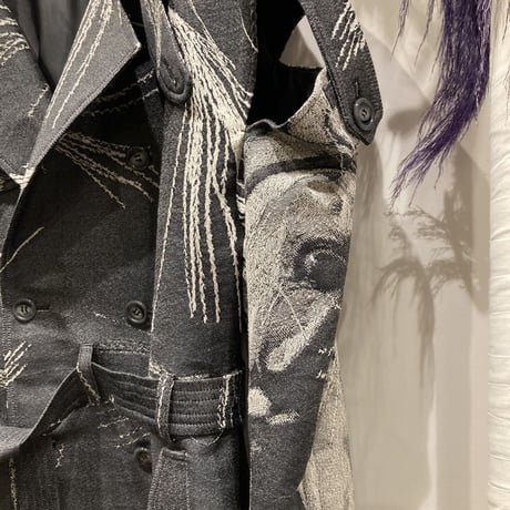 A MACHINE (エーマシーン）Pharaohs Horse Jacquard Trench Coat（ジャガードトレンチコート）