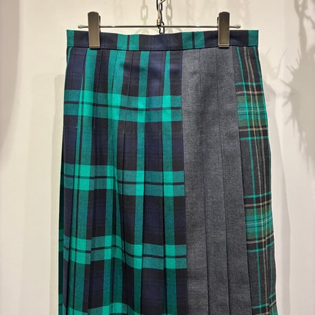 O'NEIL OF DUBLIN （オニール オブ ダブリン）PATCHWORK PLEATED LONG SKIRT（パッチワークプリーツロングスカート）