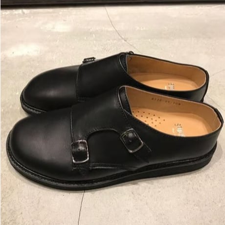 STOCK:NO（ストックナンバー）DM1901 / ダブルモンクスリッポン BLACK