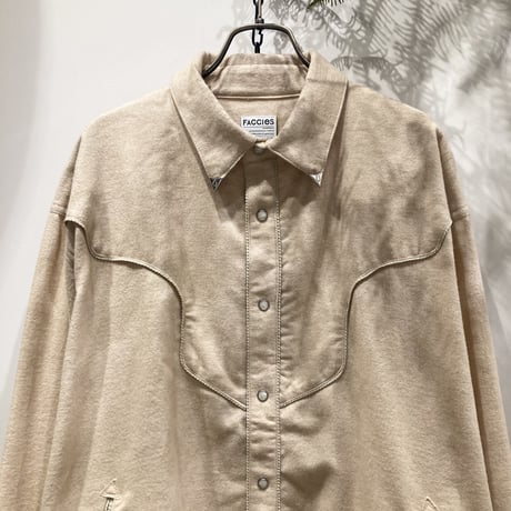 FACCIES（ファッチィーズ） Organic Western Piping Shirt