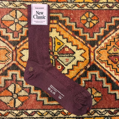 MARCOMONDE-New Classic（マルコモンド-ニュークラシック） Ladies glitter ribbed socks 20（レディースグリッターソックス20）