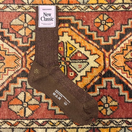 MARCOMONDE-New Classic（マルコモンド-ニュークラシック） Ladies glitter ribbed socks 20（レディースグリッターソックス20）