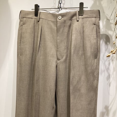 MAATEE&SONS (マーティーアンドサンズ)  Set Up Trouser-Strong twist Barathia（セットアップトラウザー-強撚バラシア）
