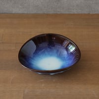 楕円小鉢・大（青萩釉・流）