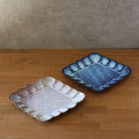 菱形菊花皿　全２色