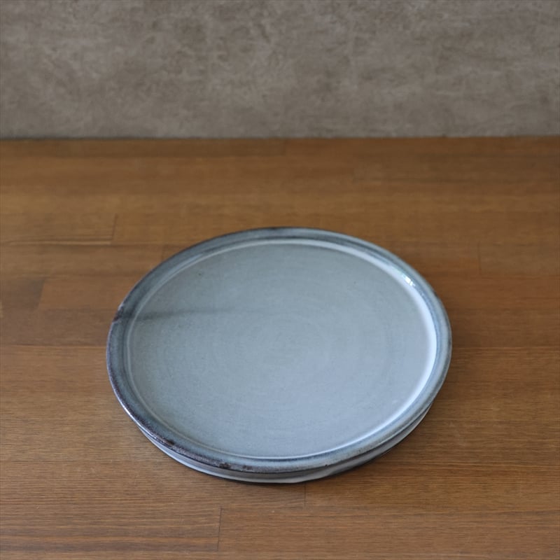 7寸台皿（グレー） | 萩焼窯元 松光山