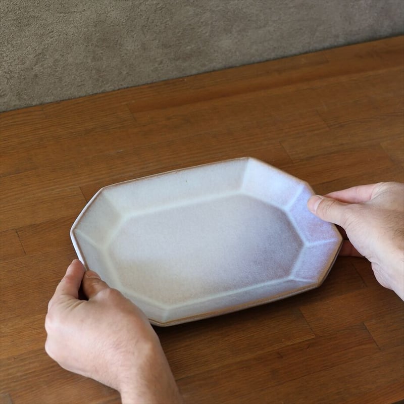 八角オーバルプレート・小 全4色 | 萩焼窯元 松光山