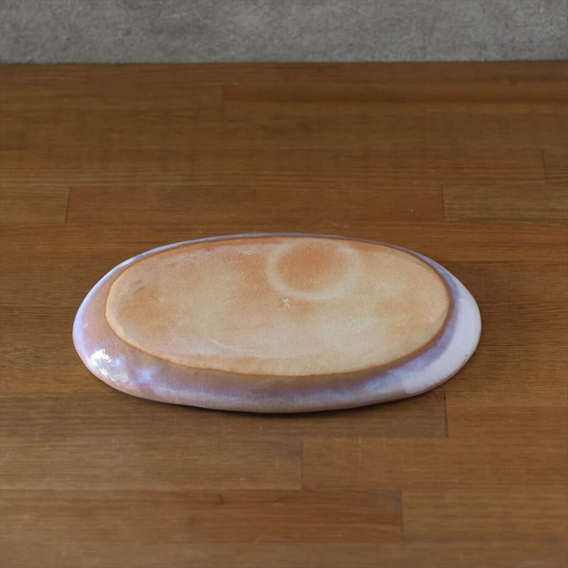 ○【2508】94..足つき 楕円皿…備前焼 オンラインストア限定品