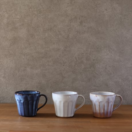 面取マグカップ　全３色