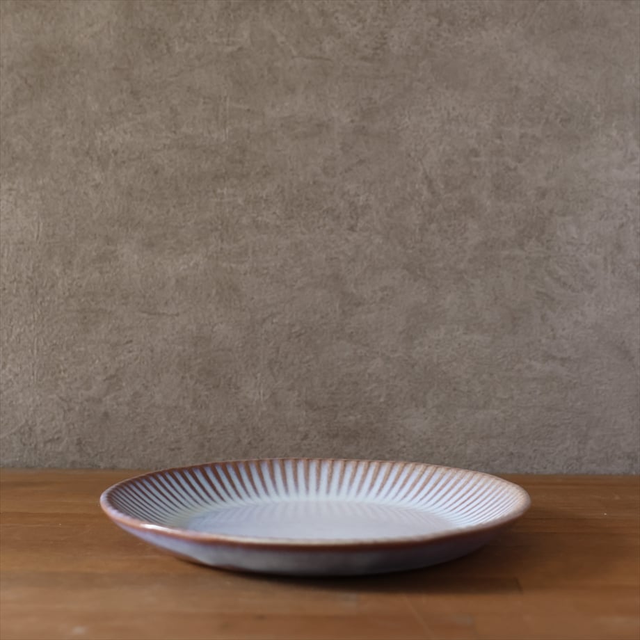 輪花8寸皿 全4色 | 萩焼窯元 松光山