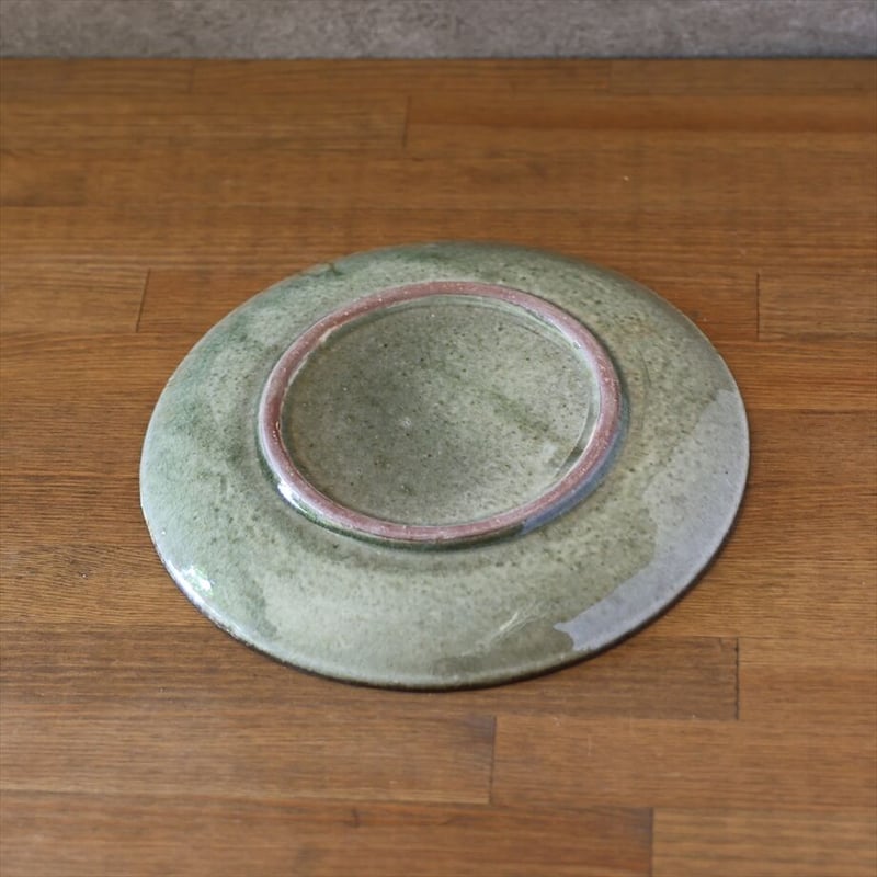 7寸丸皿（檜灰釉） | 萩焼窯元 松光山