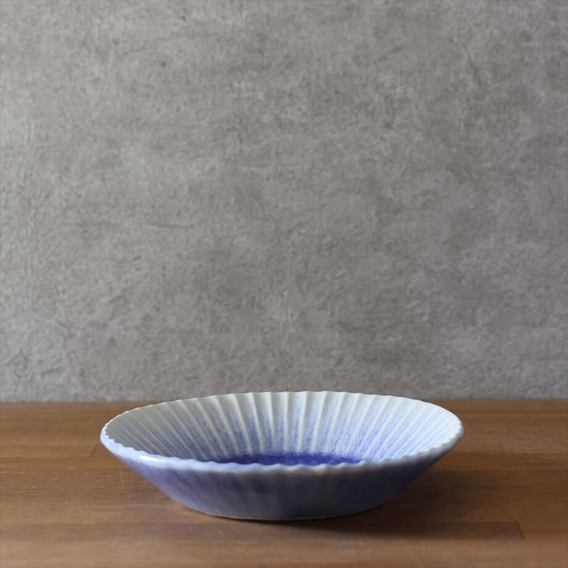 輪花6寸鉢 ガラス貫入釉 全3色 | 萩焼窯元 松光山