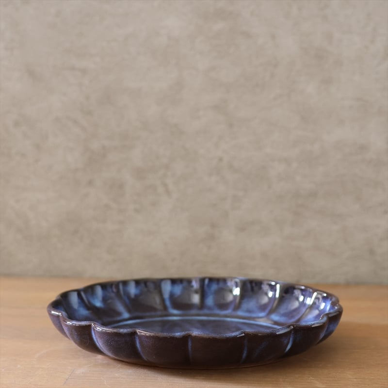 菊花オーバル深皿 全3色 | 萩焼窯元 松光山