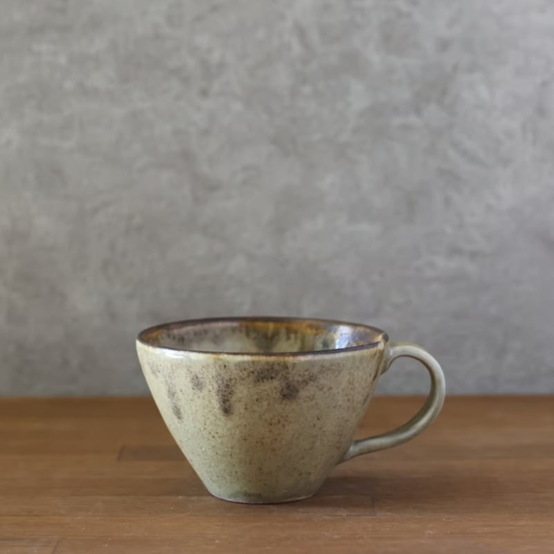 スープカップ（檜灰釉） | 萩焼窯元 松光山