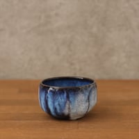 吹付面取ぐい呑み（青萩釉）