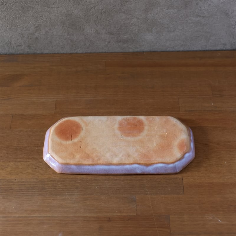 七宝模様隅切り長皿 全3色 | 萩焼窯元 松光山