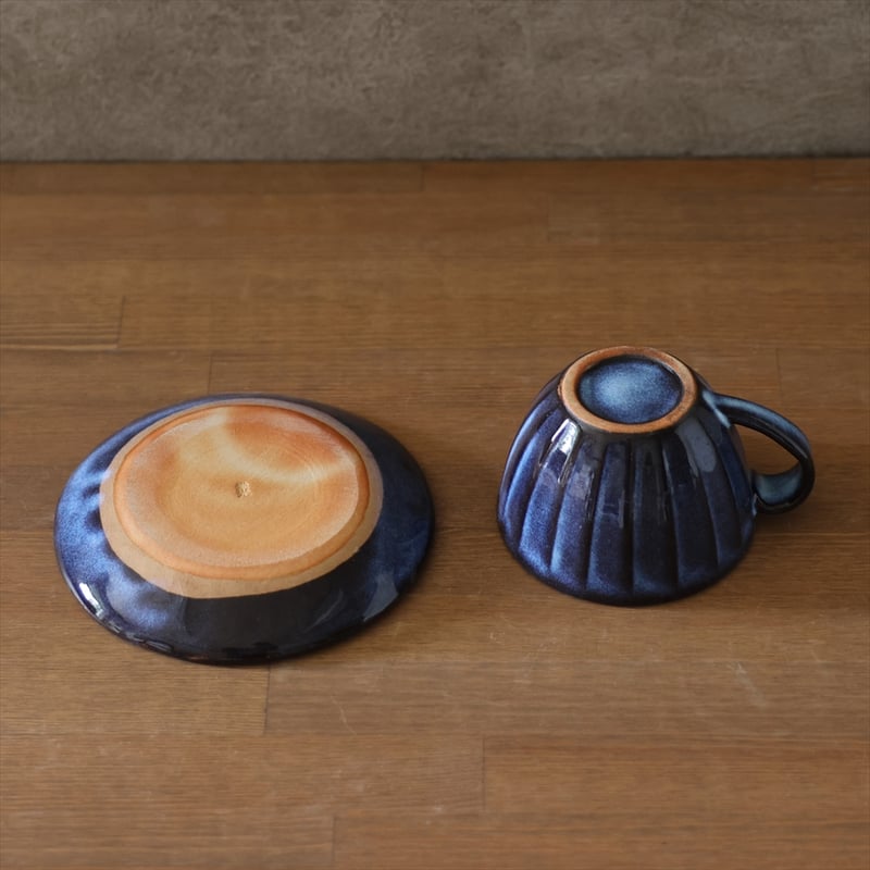 面取コーヒー碗皿 全6色 | 萩焼窯元 松光山