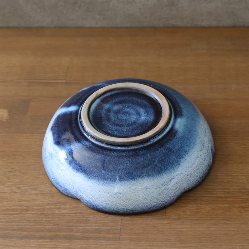 吹付輪花鉢（青萩釉） | 萩焼窯元 松光山