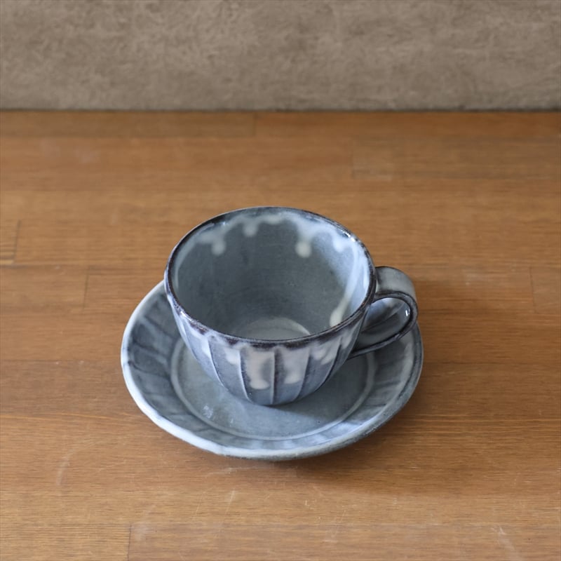 珈琲碗皿 面取コーヒー碗皿 全6色 | 萩焼窯元 松光山