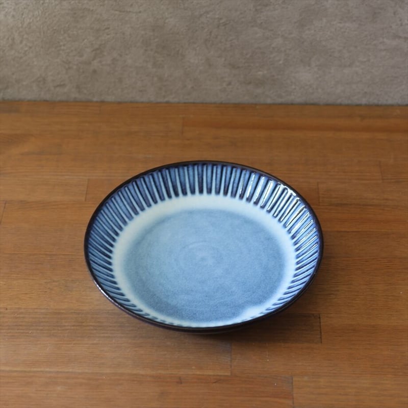 しのぎ7寸プレート 全2色 | 萩焼窯元 松光山