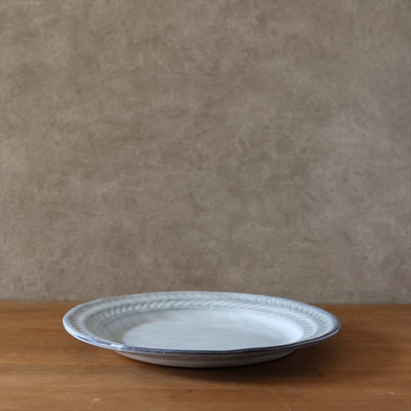 リーフ9寸リム皿 全4色 | 萩焼窯元 松光山