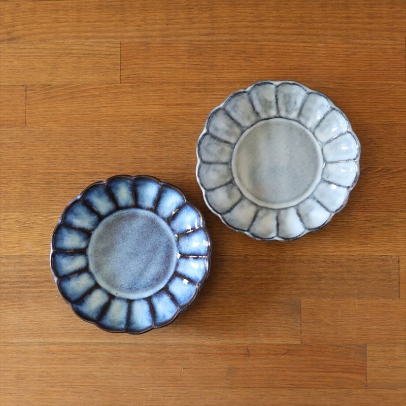 菊花4寸皿 全2色 | 萩焼窯元 松光山 