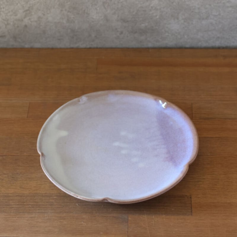 輪花7寸丸皿 全3色 | 萩焼窯元 松光山