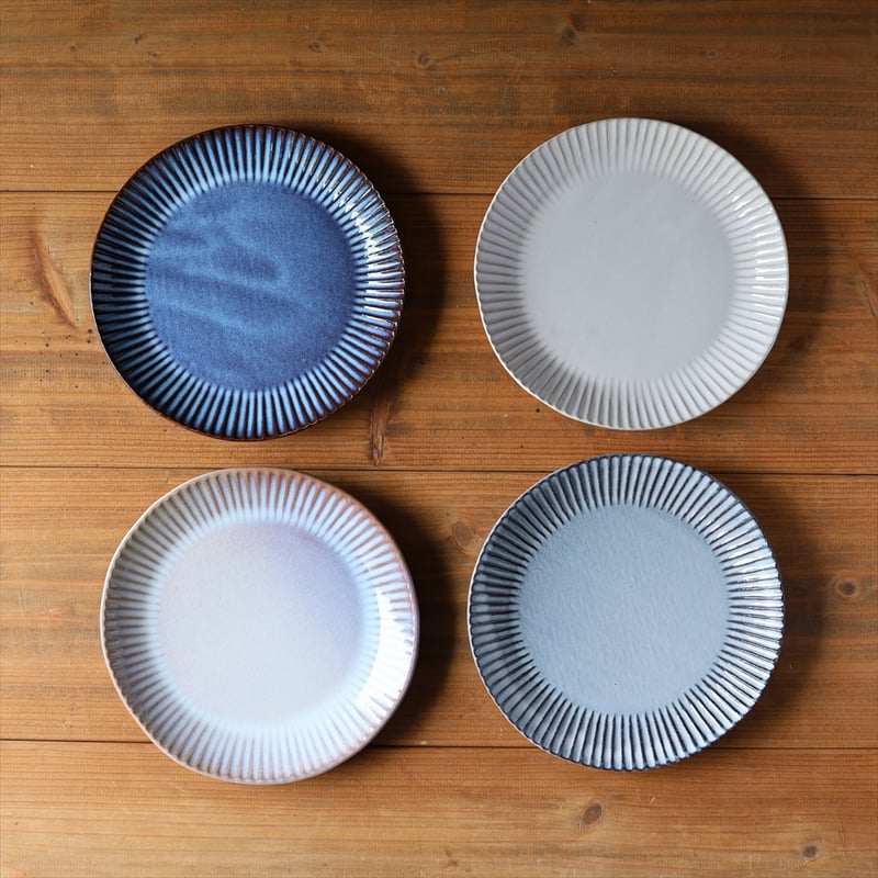 輪花8寸皿 全4色 | 萩焼窯元 松光山