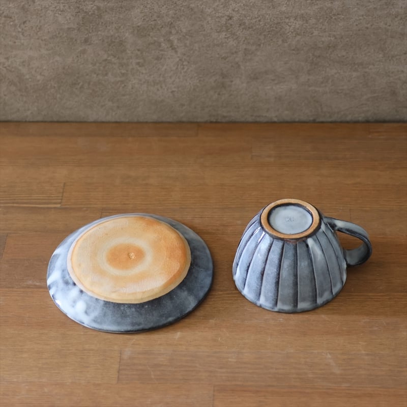 面取コーヒー碗皿 全6色 | 萩焼窯元 松光山