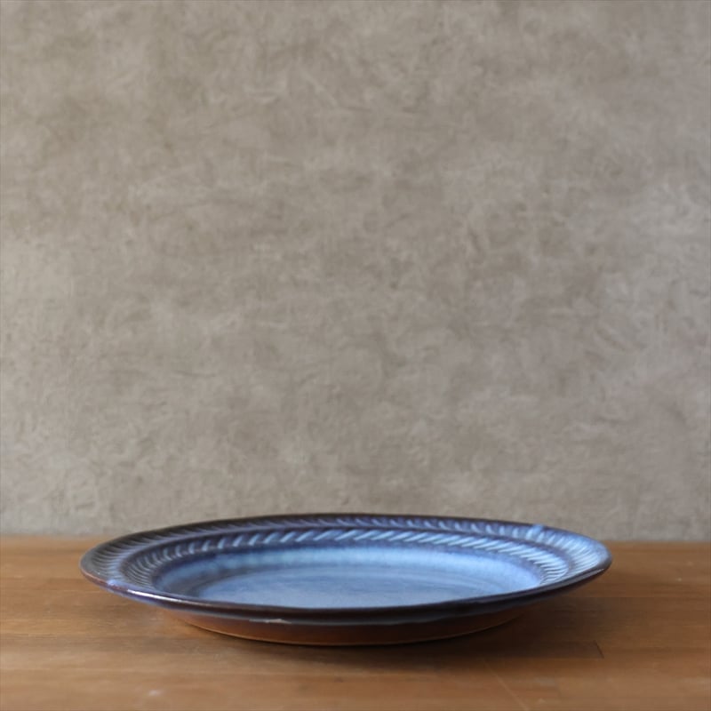 リーフ9寸リム皿 全4色 | 萩焼窯元 松光山