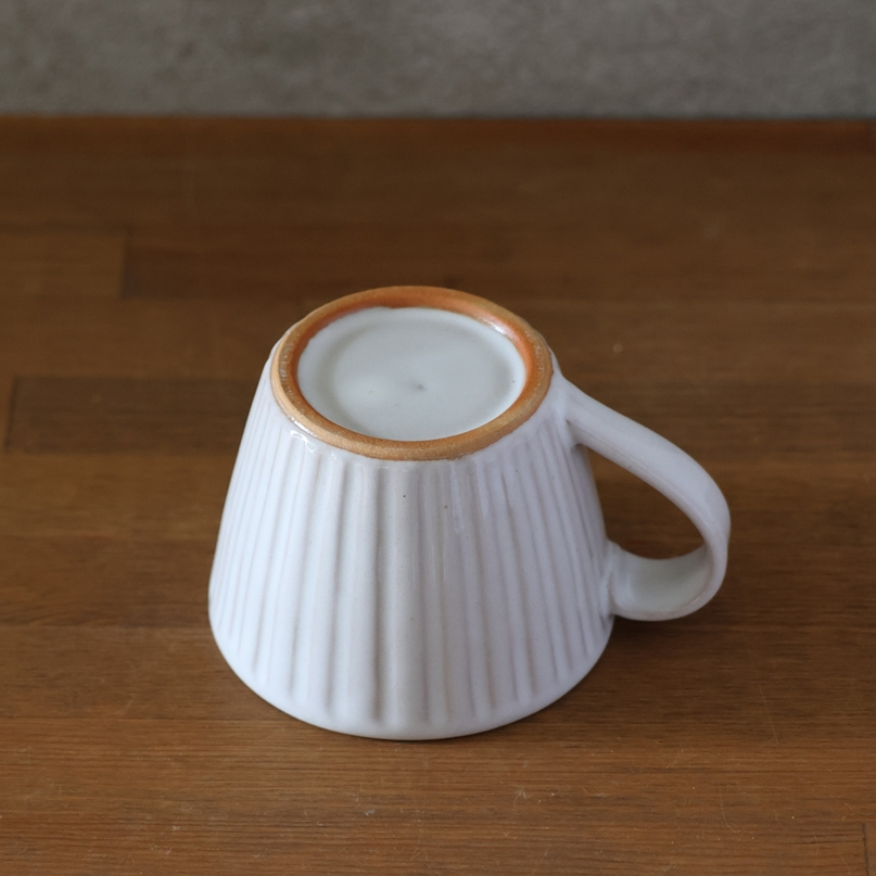 しのぎカフェオレカップ・大 全4色 | 萩焼窯元 松光山