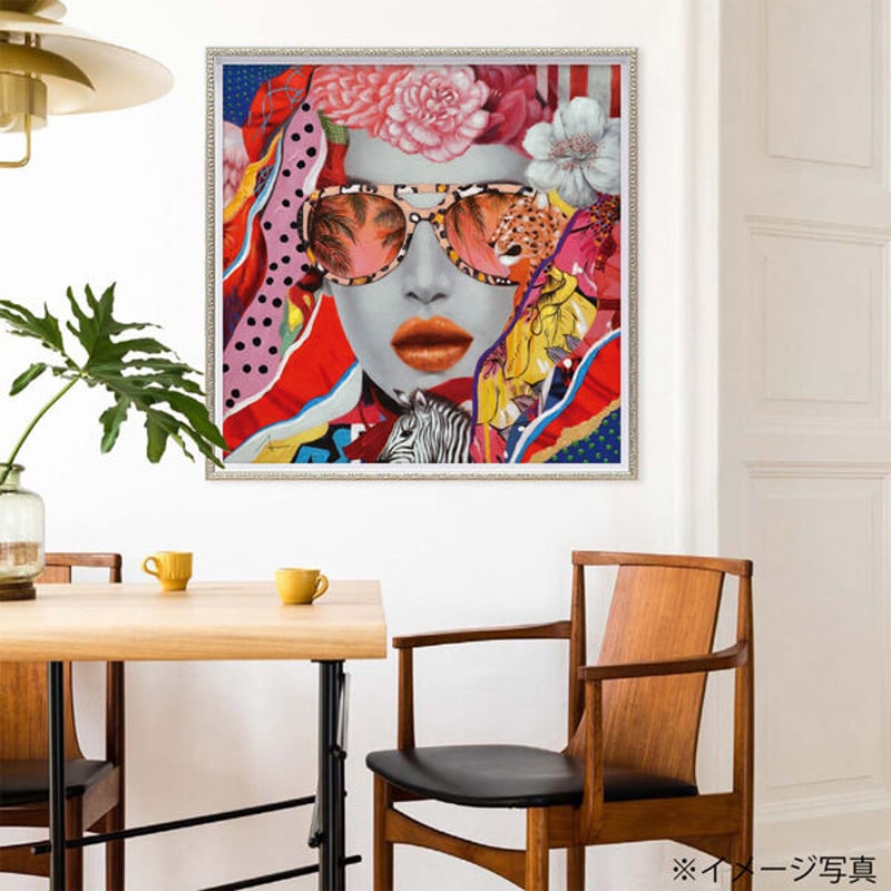 オイル ペイント アート「ワイルド コラージュ(Mサイズ