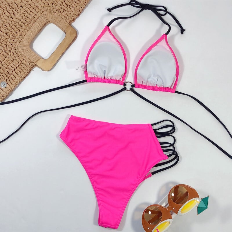 PINK☆ side sexy bikini swim-79 | HOT LIPS