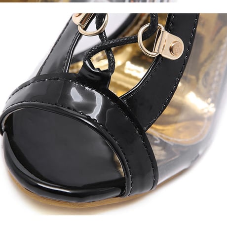 24.5cm即納★BLACK♡crear  boots  sandal  sho-63