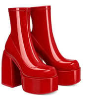 RED♡chunky  boots sho-221