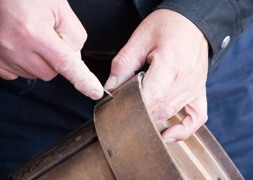 二段｜一生モノ｜節なし8mm細の国産竹網代が美しい、横溝さんの