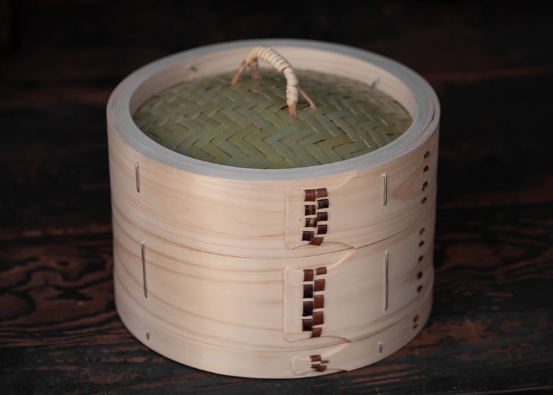 二段｜一生モノ｜節なし8mm細の国産竹網代が美しい、横溝さんの