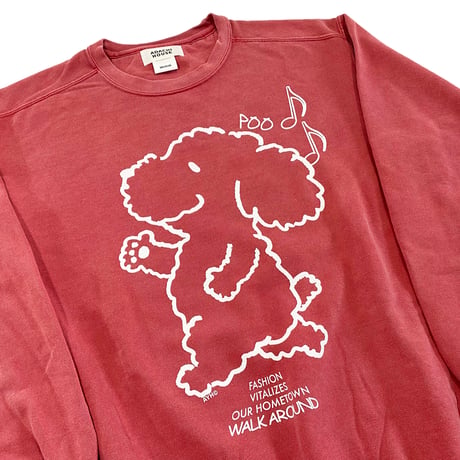 WALK AROUND POO GARMENT-DYE SWEAT