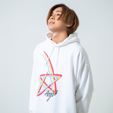 AYH RAINBOW STAR WIDE HOODY SWEAT