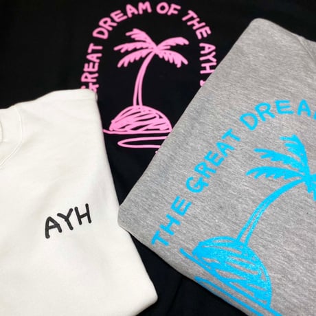 AYH PALM TREE CREWNECK WIDE SWEAT