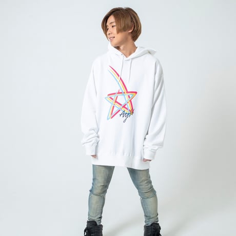 AYH RAINBOW STAR WIDE HOODY SWEAT